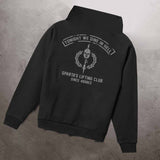 //03-SP1 | Shadow Ops Half Zip Hoodie - Onyx (Oversized - Fully Customizable) - Spartathletics