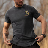 Glory T-Shirt - Granite x Gold (Hephaistos)