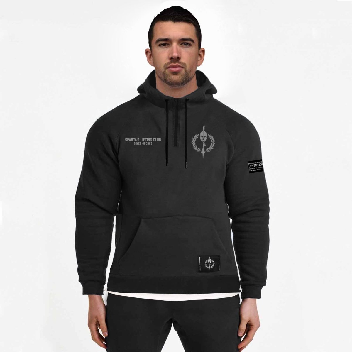//03-SP1 | Shadow Ops Half Zip Hoodie - Onyx (Oversized - Fully Custom ...