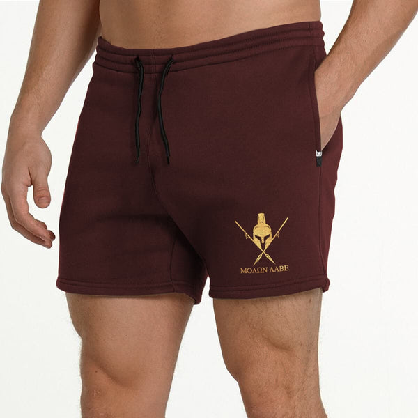 300 Shorts - Burgundy x Gold - Spartathletics