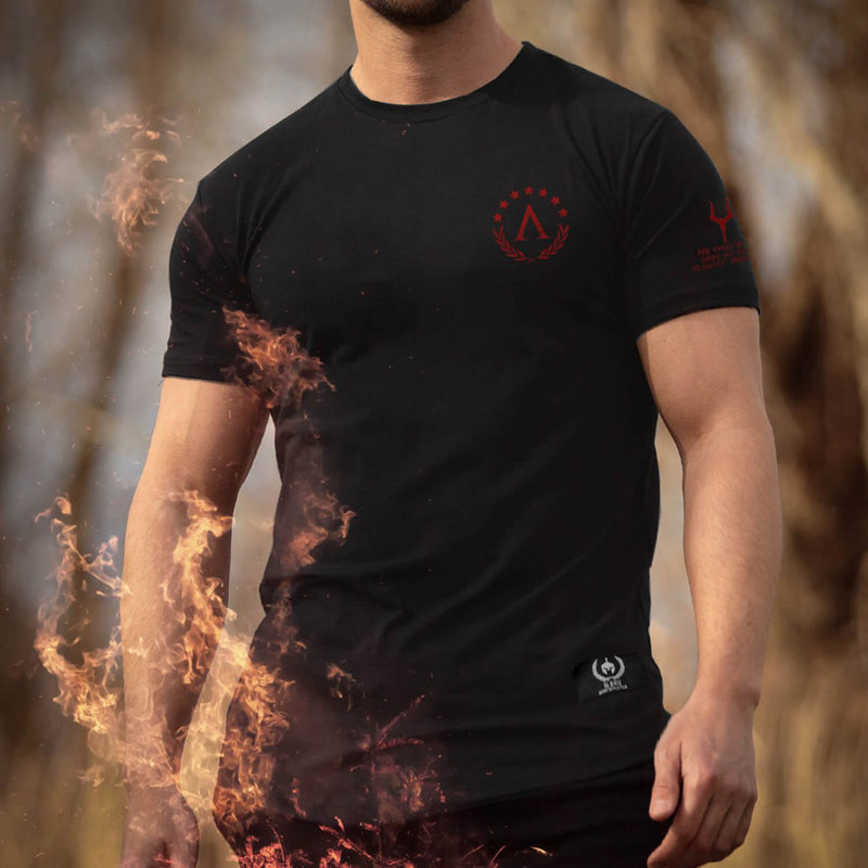 Camiseta Glory - Onyx x Lava Red (Hades) 