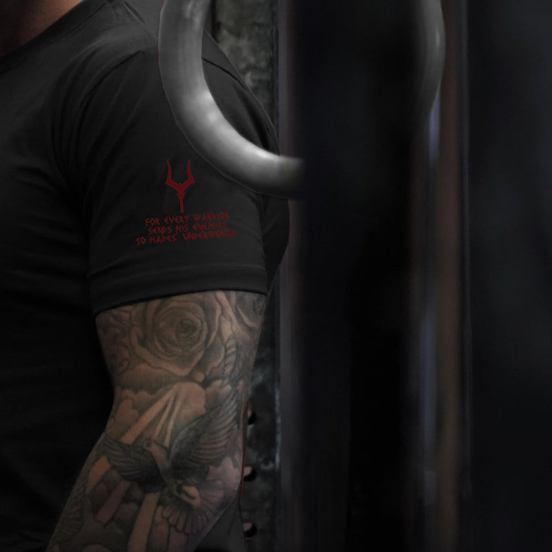 Camiseta Glory - Onyx x Lava Red (Hades) 