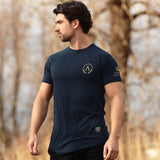 Glory T-Shirt - Navy x Gold (Poseidon)