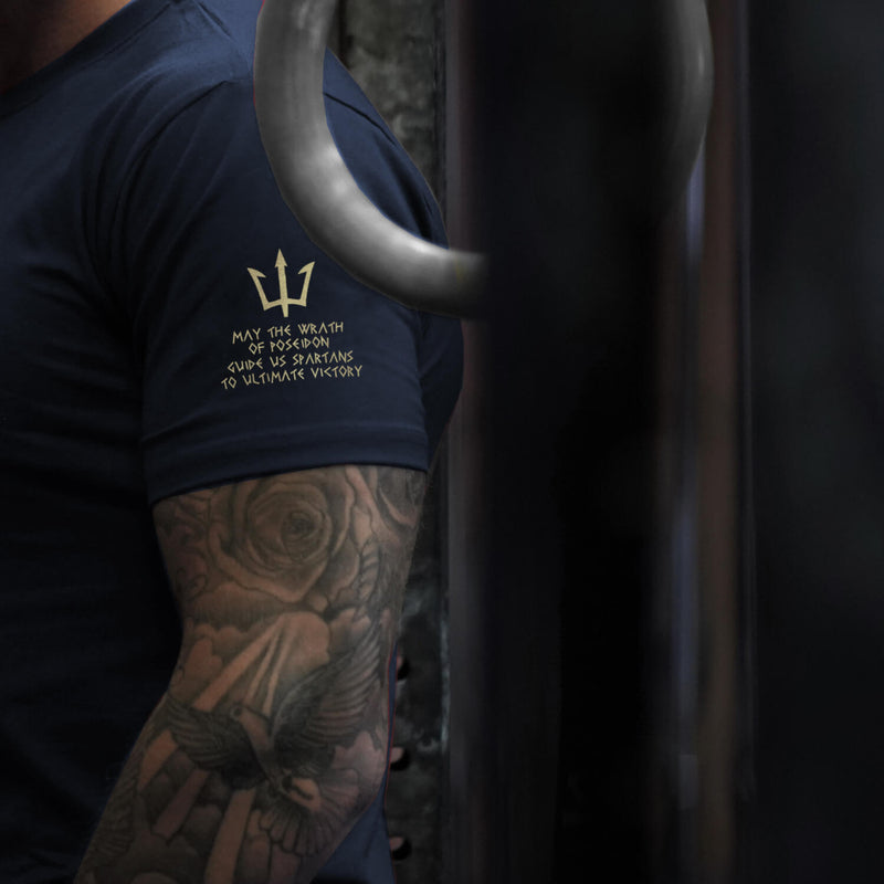 Glory T-Shirt - Navy x Gold (Poseidon)