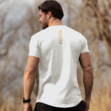 Camiseta Nemesis - Blanco ártico x Oro (Hermes) 