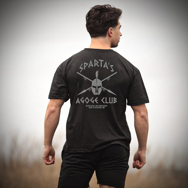 Agoge Club T-Shirt - Onyx (Oversized) - Spartathletics