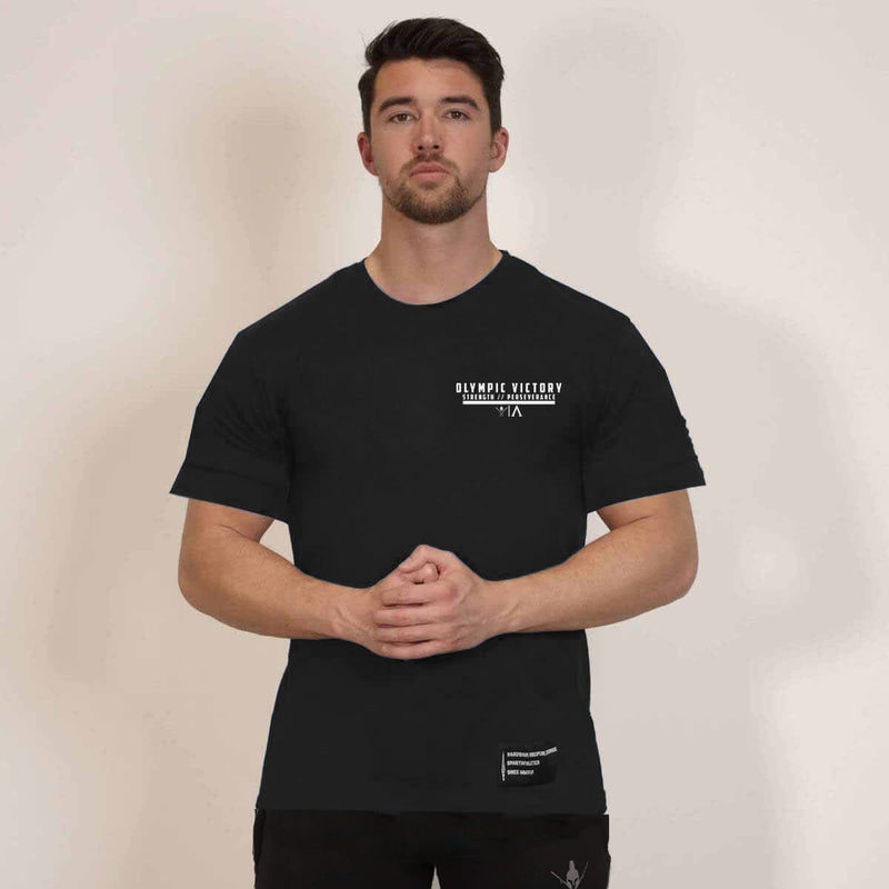 Classic Heritage T-Shirt - Onyx 'Mount Fuji' (Oversized) - Spartathletics