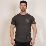 Glory T-Shirt - Granite x Gold (Hephaistos) - Spartathletics