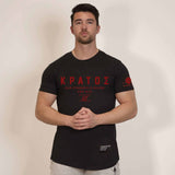 Nemesis T-Shirt - Onyx x Lava Red (Kratos) - Spartathletics