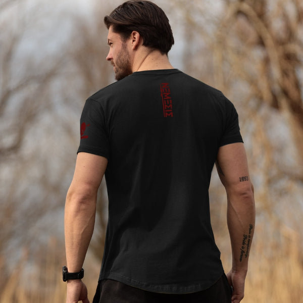 Nemesis T-Shirt - Onyx x Lava Red (Kratos)